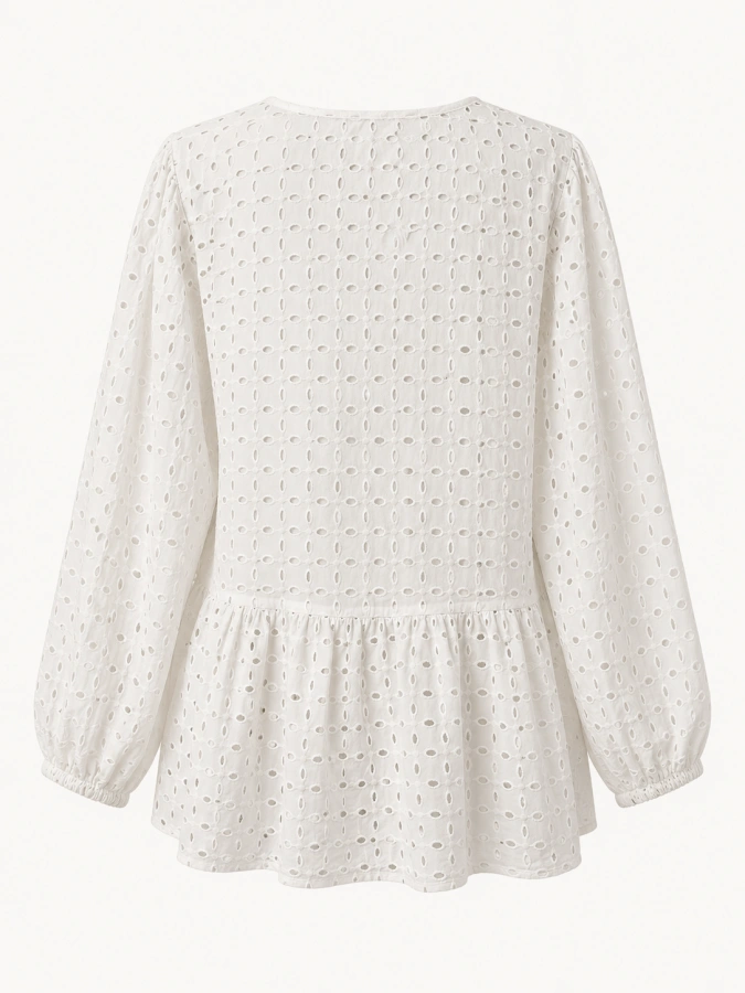 Free People Broderie Puff Sleeved