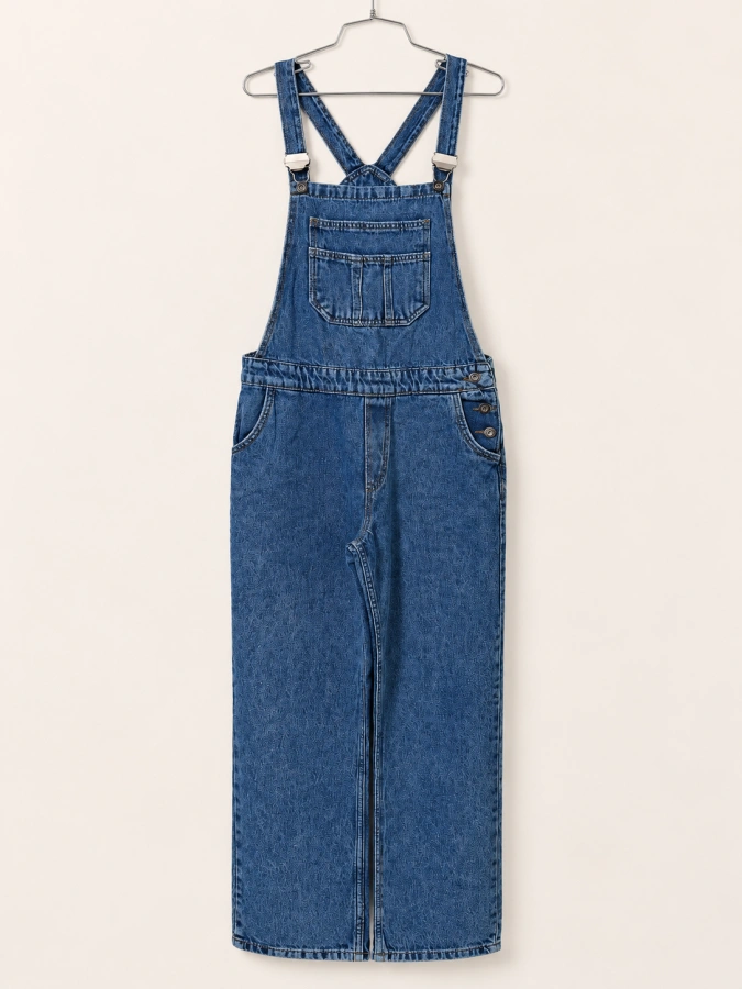 Free People Denim Jumpsuit