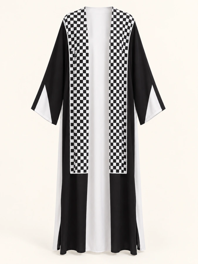 Monochrome Chess Abaya