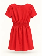 Elastic v-dress