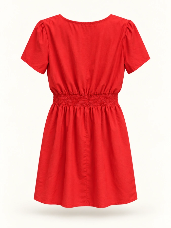 Elastic v-dress