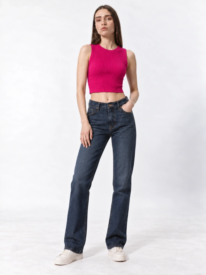 Cropped Knit Top