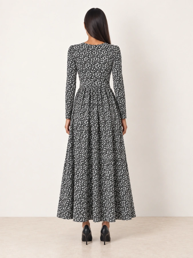 Black Floral Dress