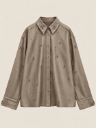 Zara Diamond Rhinestone Shirt