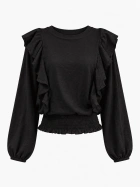 Justice Long Sleeve Ruffle Blouse
