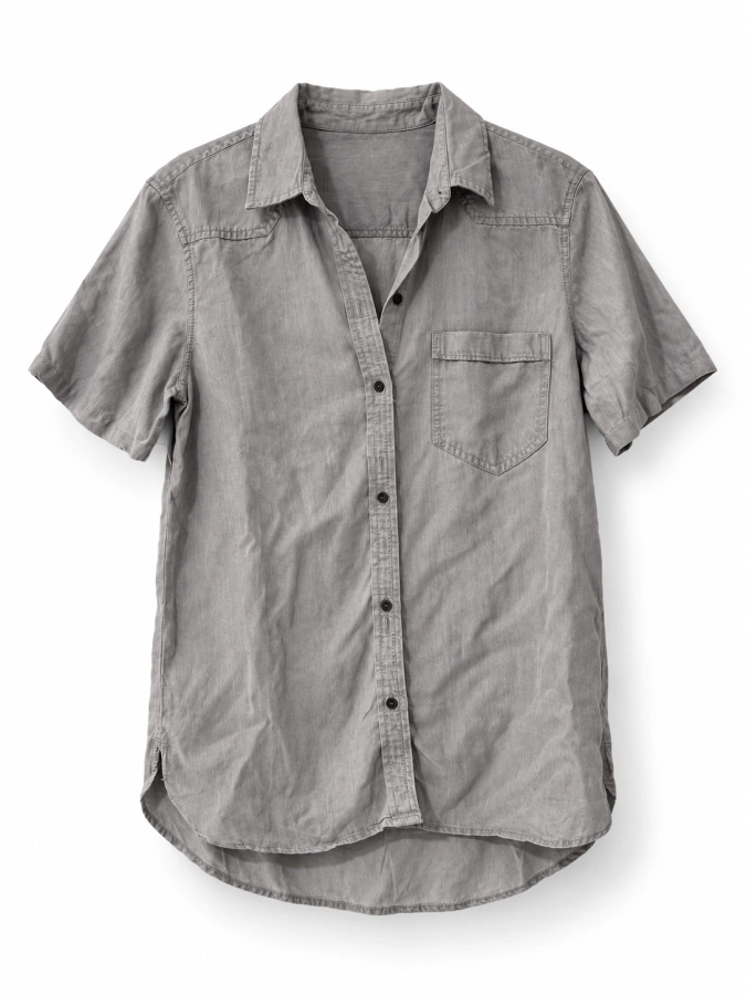 Levis light Denim Grey Short Sleeve Shirt