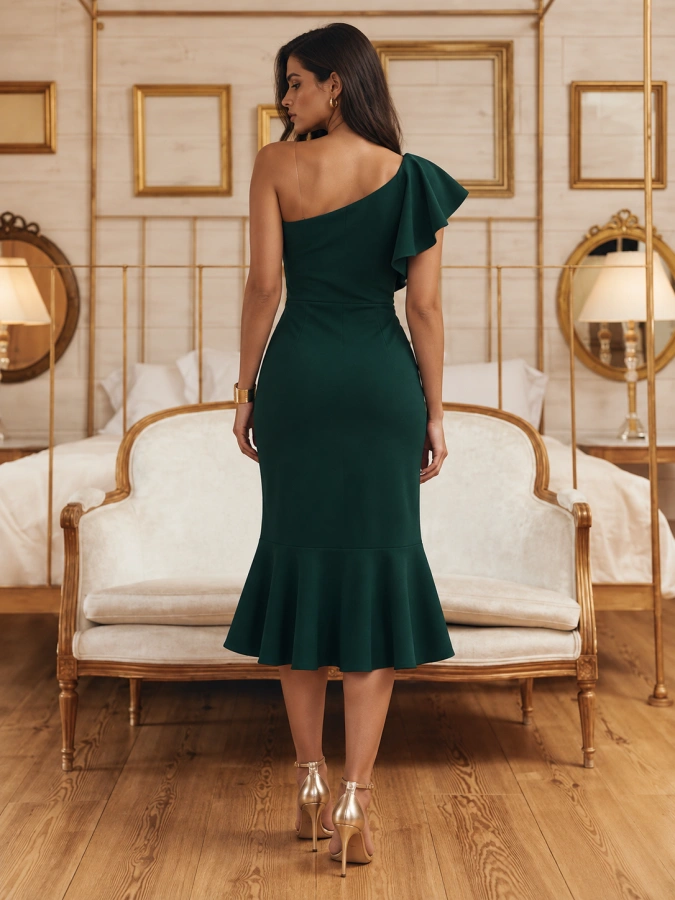 Cocktail Dress Esco One Shoulder