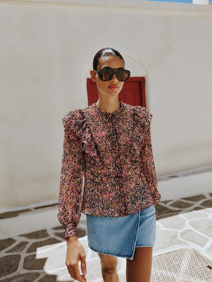 Zara Ruffle Shefon