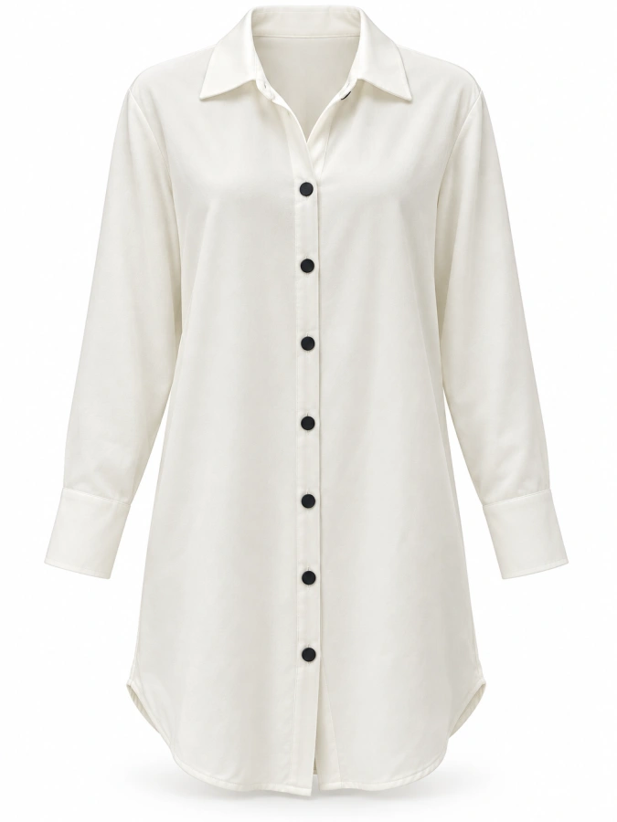 Jennyfer White Long Shirt