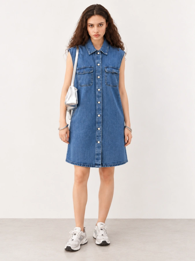 Asos Mirror Button Denim