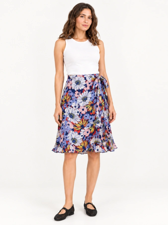 Anthropologie Wrap Floral  Skirt