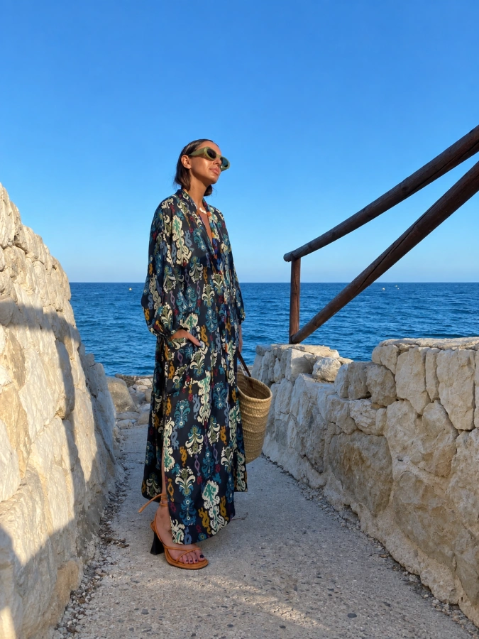 Zara Blue Kimono Stunning