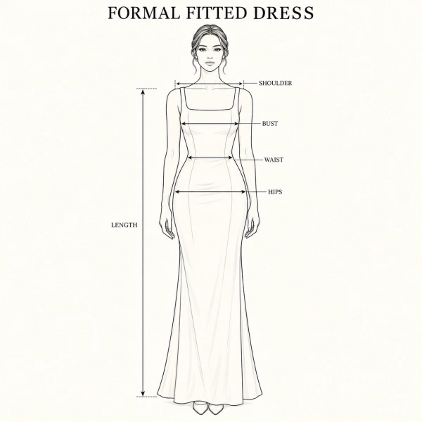 Formal Dresses — Fitted Size Guideline
