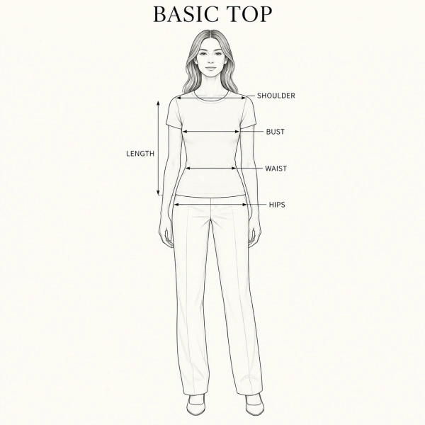 Basic Tops Size Guideline