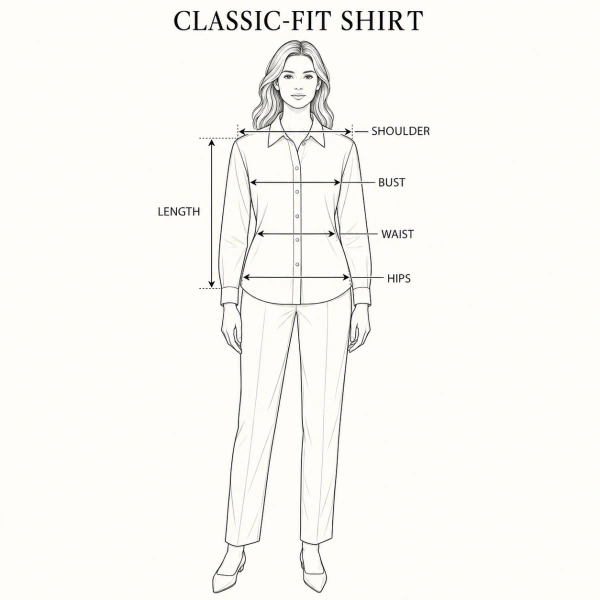 Classic-Fit Shirts Size Guideline