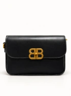 black leather shoulder bag Balenciaga