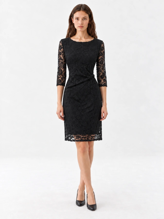 Lace Bomber dress
