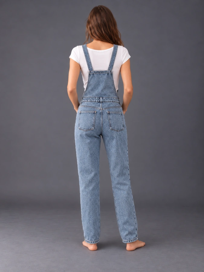 Free People Denim Jumpsuit Size