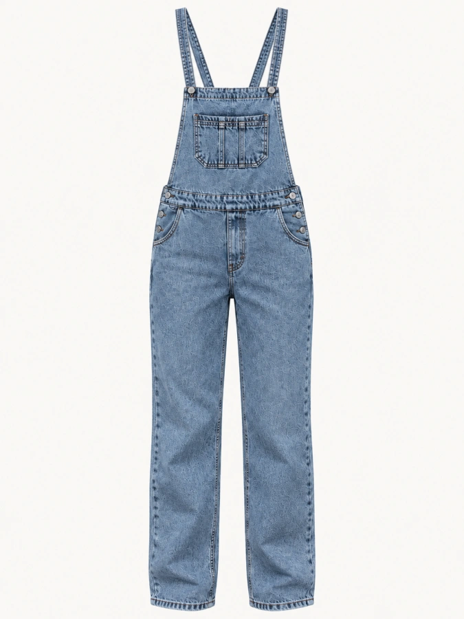 Free People Denim Jumpsuit Size