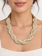 Indian Ivory Twist Beaded Necklace