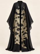 Golden Bloom Abaya