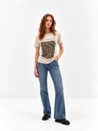 Stradivarius Beige T-shirt
