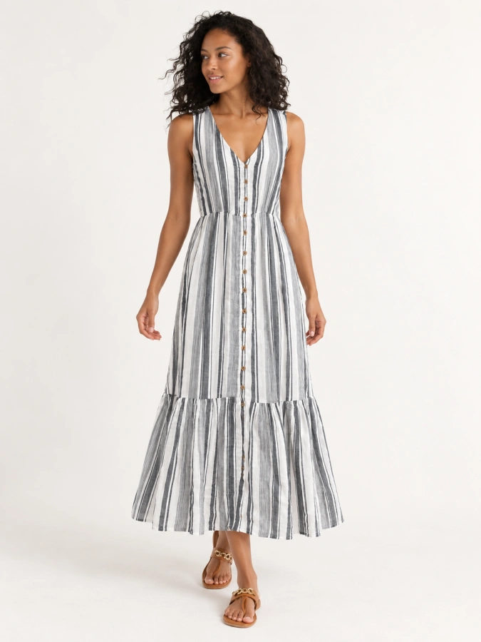Time & Tru Midi Dress