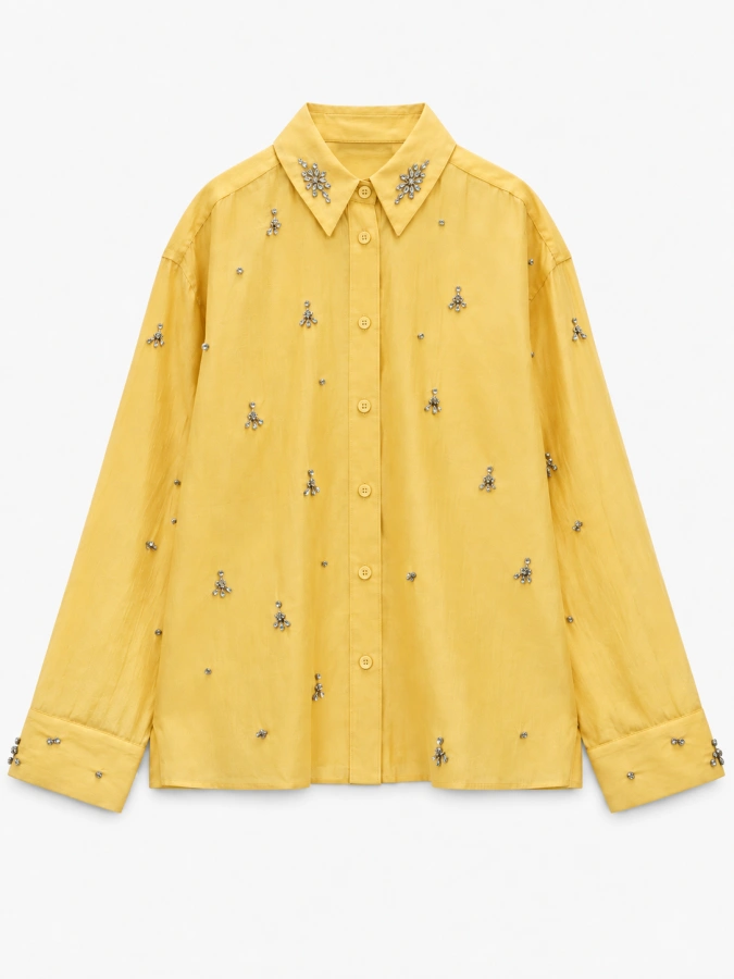 Zara Yellow&Black and Jewelled Front