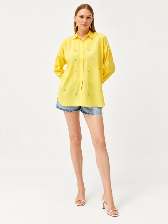 Zara Yellow&Black and Jewelled Front