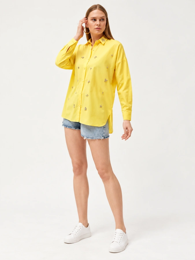 Zara Yellow&Black and Jewelled Front