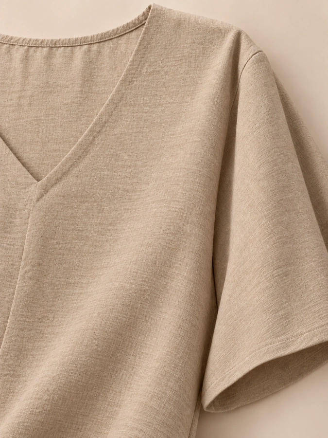 Rounded Neck Top