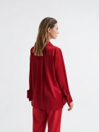 Hailey Silk Shirt In Red