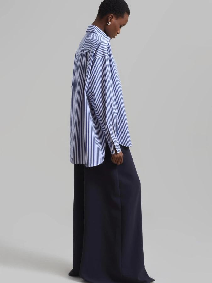 Georgia Boxy Shirt Oversize B&W
