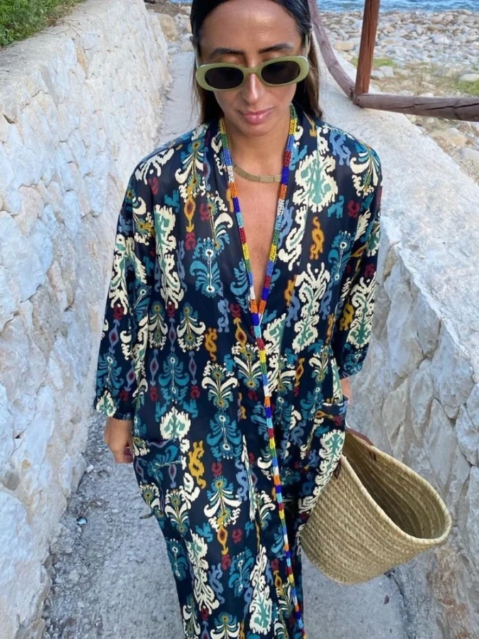Zara Blue Kimono Stunning
