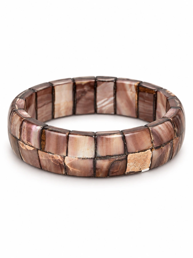 Rose Shell Mosaic Bracelet