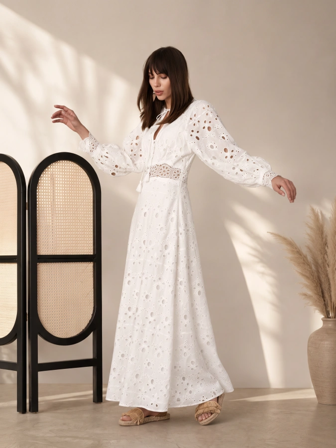 Zara Broderie Angalis Dress