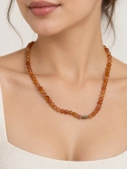 Warm Amber Beaded Necklace