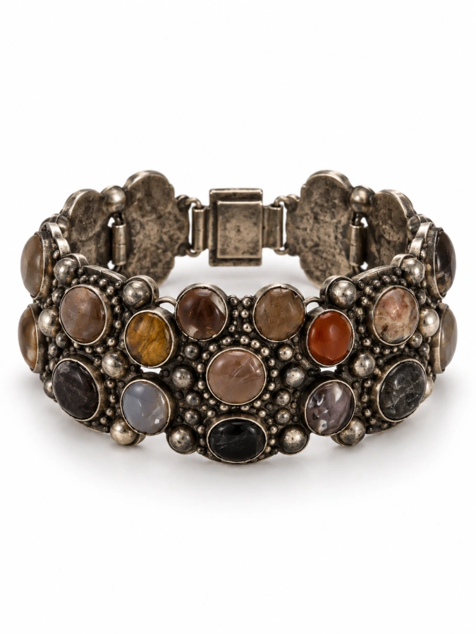 Mystic Mosaic Silver Bracelet