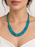 Turquoise Disc Statement Necklace