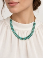 Turquoise double-strand necklace