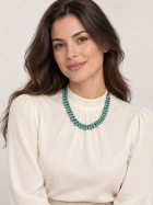 Turquoise double-strand necklace